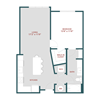 A8 One bedroom, One bathroom
